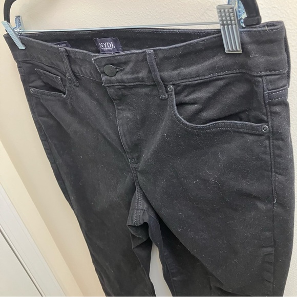 NYDJ Marilyn Straight Jeans with Lift Tuck Technology in Black Size 14 Petite - Picture 5 of 13